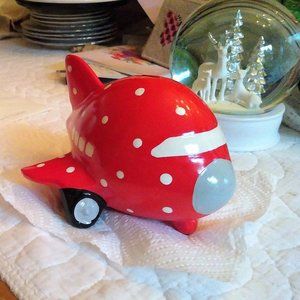 Retro Jet  Piggy Bank